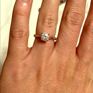 Gorgeous C&C Forever One Moissanite solitaire